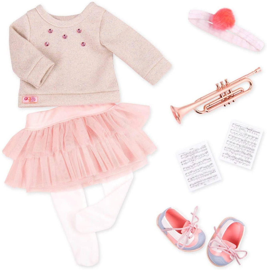 Our Generation Deluxe Clothing - Music Costume with Trumpet - TOYBOX
