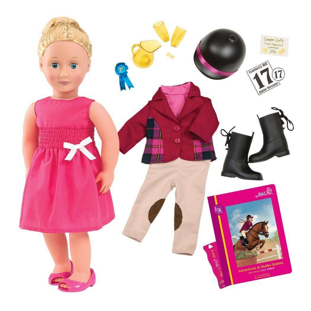 Our Generation Doll BD31009 Deluxe Lily Anna 18-inch - TOYBOX Toy Shop