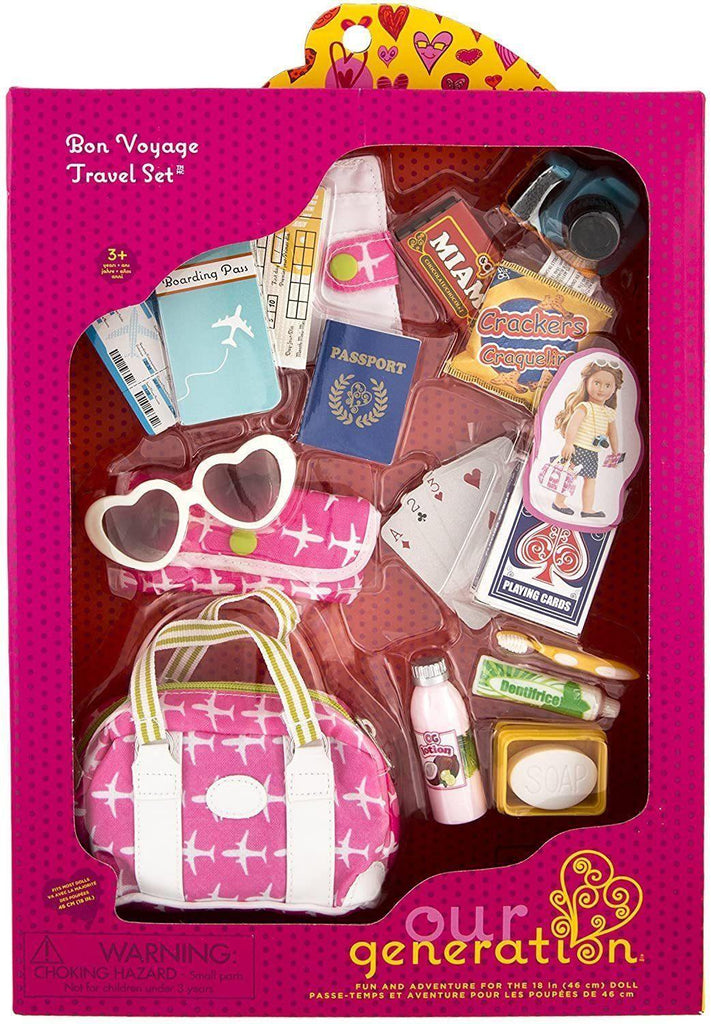 Our Generation Dolls Bon Voyage Travel Set Accessories Playset - TOYBOX Toy Shop