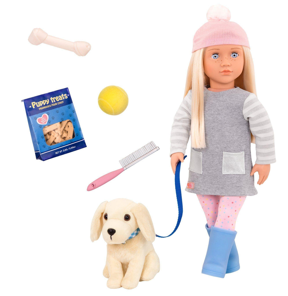 Our Generation Dolls Meagan and Pet Golden Retriever - TOYBOX Toy Shop