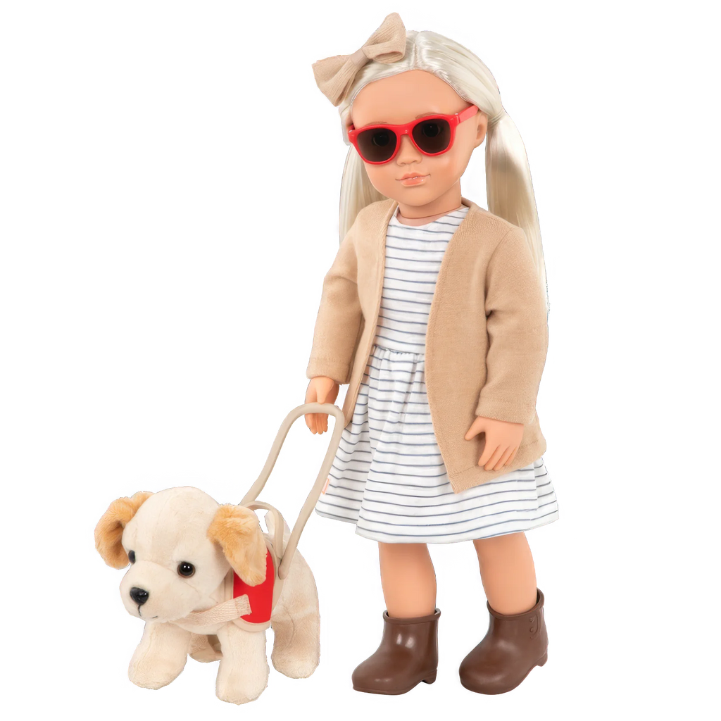 Our Generation Marlow 18-inch Doll and Guide Dog - TOYBOX Toy Shop