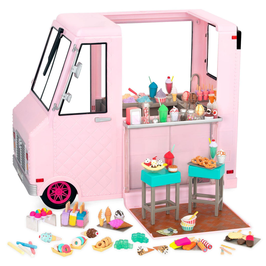 Our Generation Sweet Stop Ice Cream Truck - Pink - TOYBOX