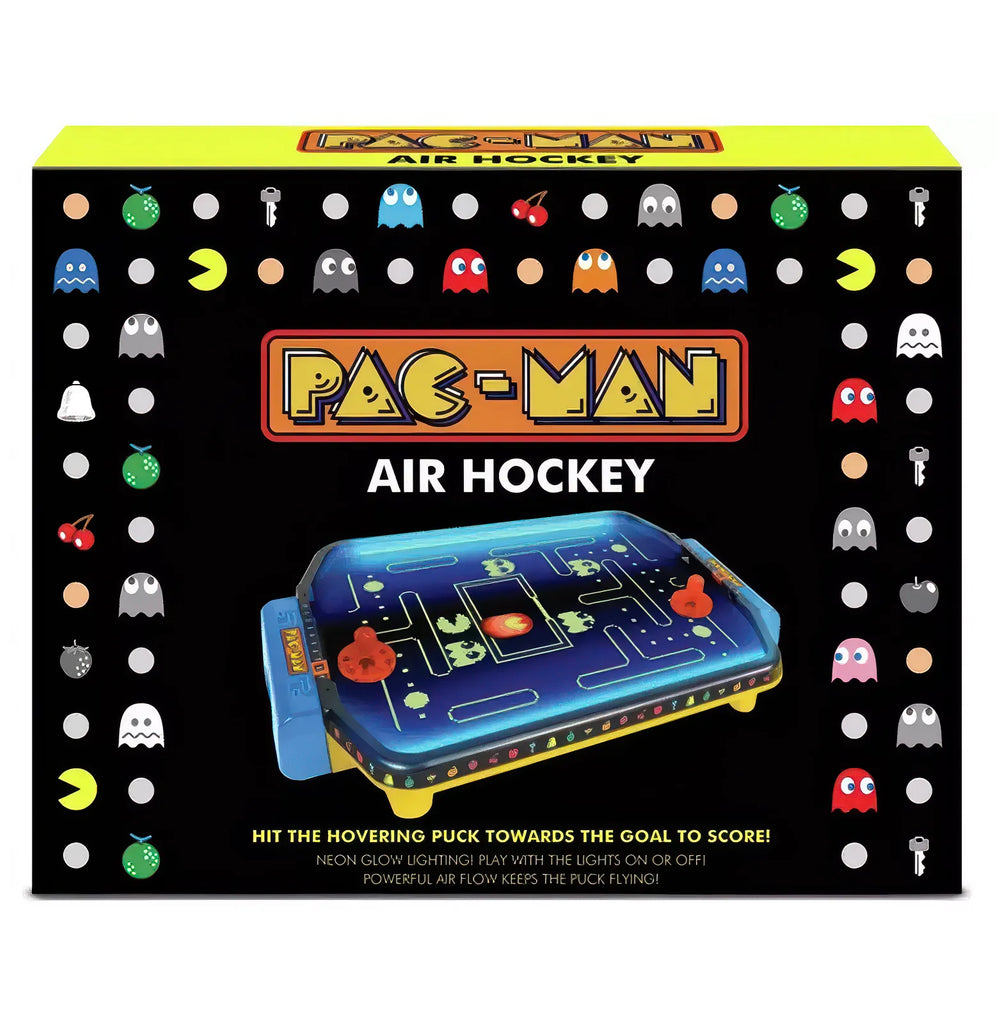 PAC-Man - Air Hockey Électronique - Arcade – Table de Jeu 2 Joueurs avec Palet Flottant - Sons Officiels PAC-Man - Air Hockey Électronique - Arcade – Table de Jeu 2 Joueurs avec Palet Flottant - Sons Officiels