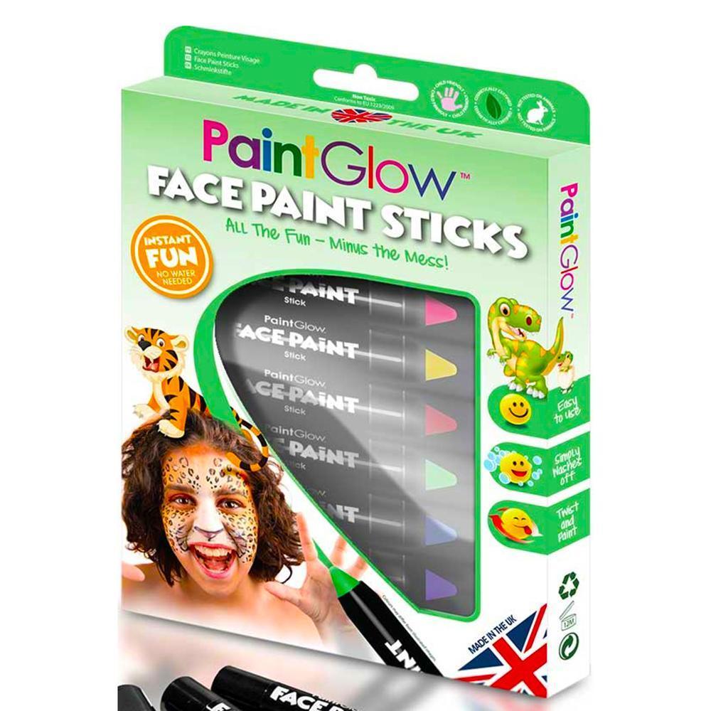 Paint Glow Face Paint Sticks Animal Kingdom Boxset - TOYBOX
