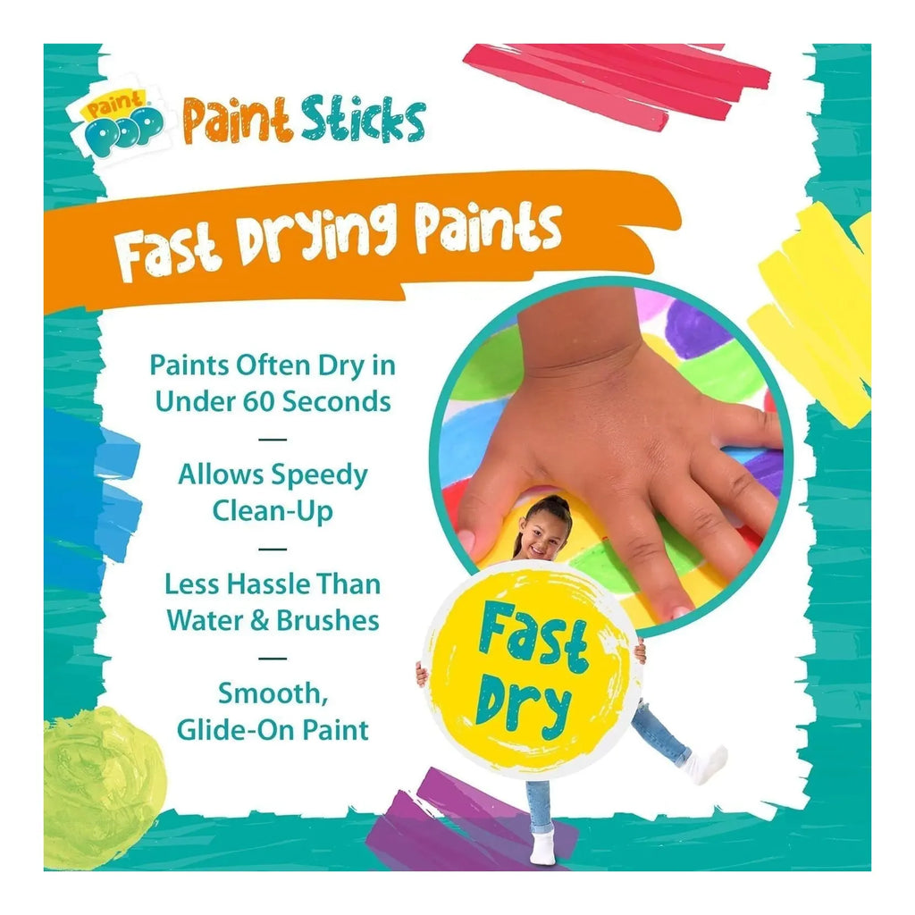 Paint Pop Paint Sticks For Kids - 6 Pack - TOYBOX Toy Shop
