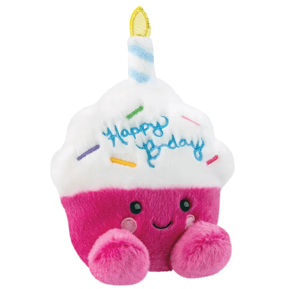 Palm Pals Sparkle Birthday Cupcake Soft Toy