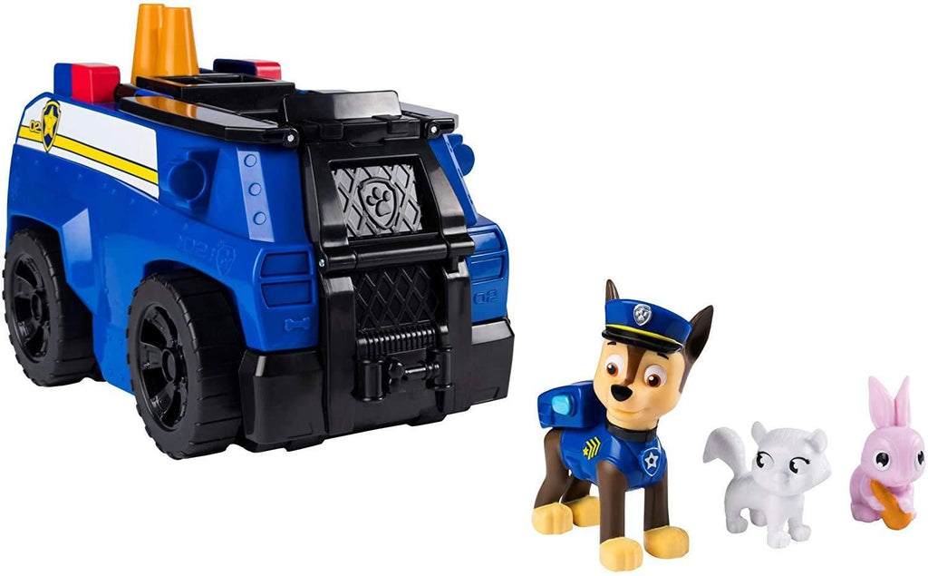 PAW Patrol 6053389 Chase’s Ride ‘n’ Rescue, Transforming 2-in-1 Playset and Police Cruiser - TOYBOX