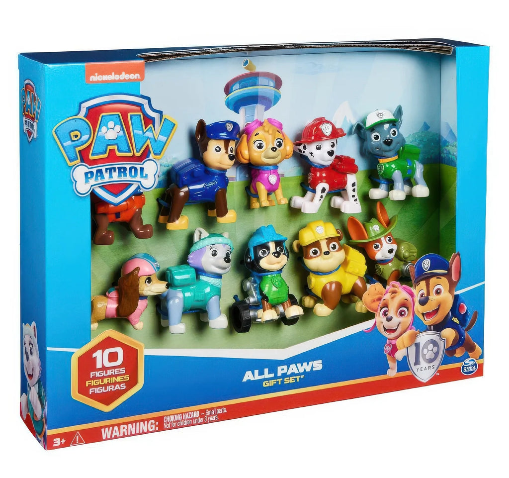 PAW Patrol Action Pack Pups 10 Gift Set with Collectible Figures