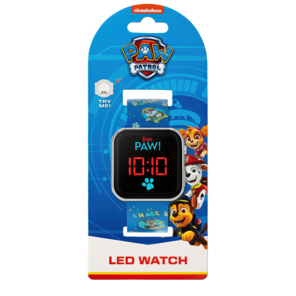 PAW Patrol Blue Silicone Strap Digital LED Watch - TOYBOX Toy Shop