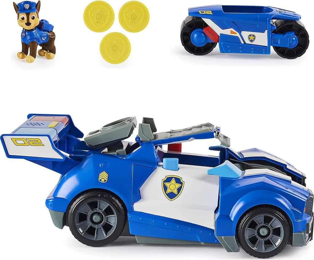 PAW Patrol Chase’s 2-in-1 Transforming Movie City Cruiser - TOYBOX Toy Shop