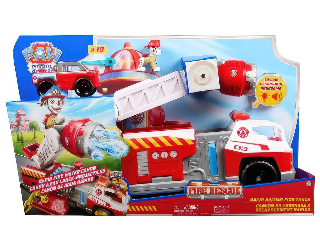 PAW Patrol Fire Rescue Deluxe Rapid Reload Fire Truck