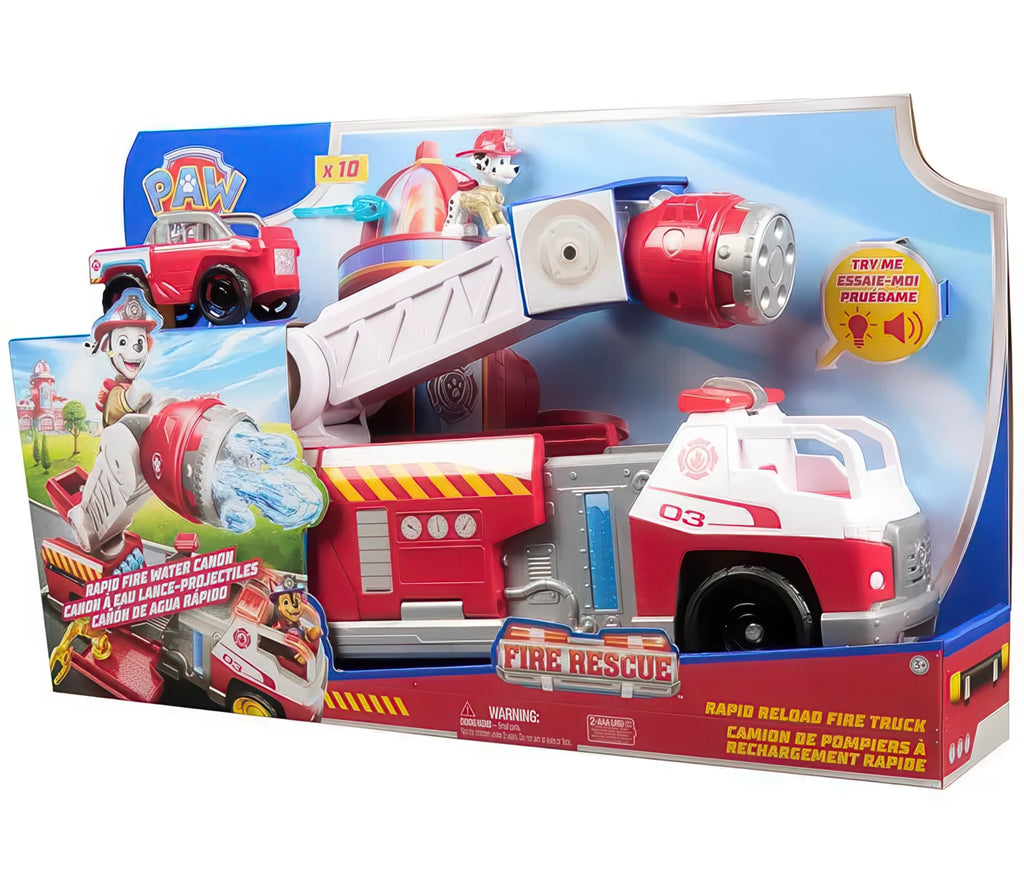 PAW Patrol Fire Rescue Deluxe Rapid Reload Fire Truck