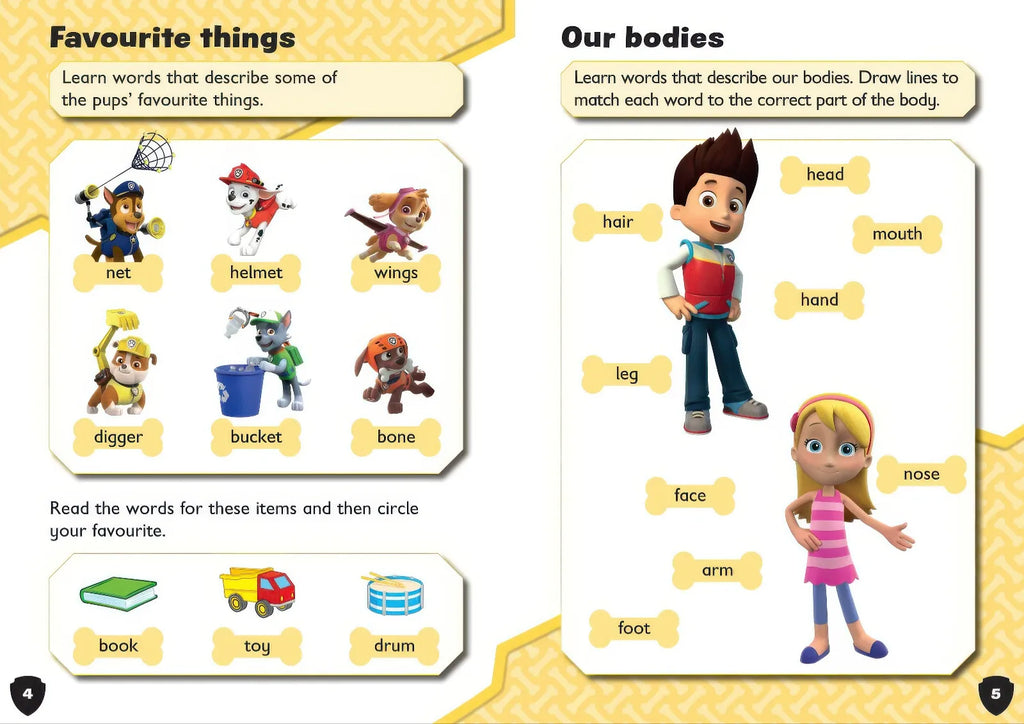 PAW Patrol First 100 Words Activity Book