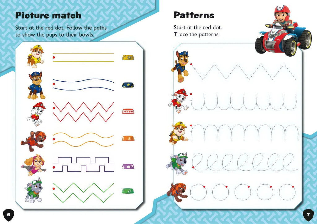 PAW Patrol First Writing Activity Book