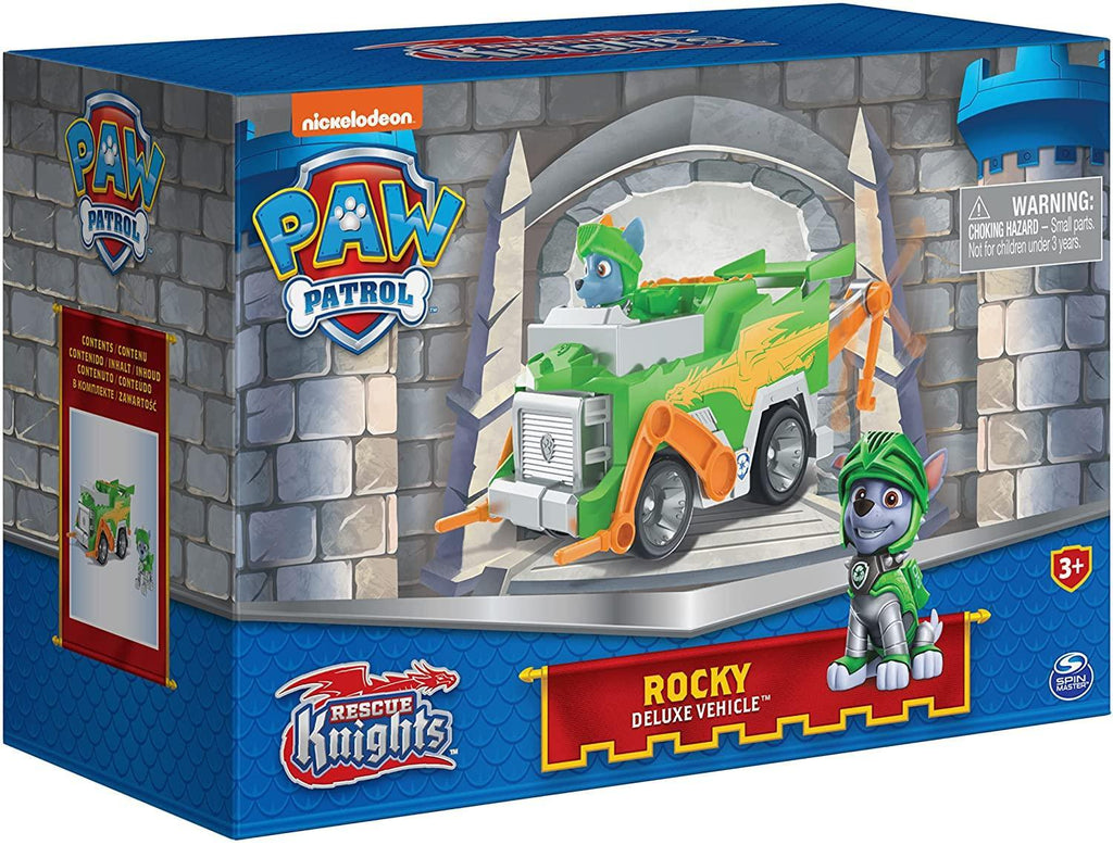 PAW Patrol Rescue Knights Rocky Transforming Car - TOYBOX Toy Shop