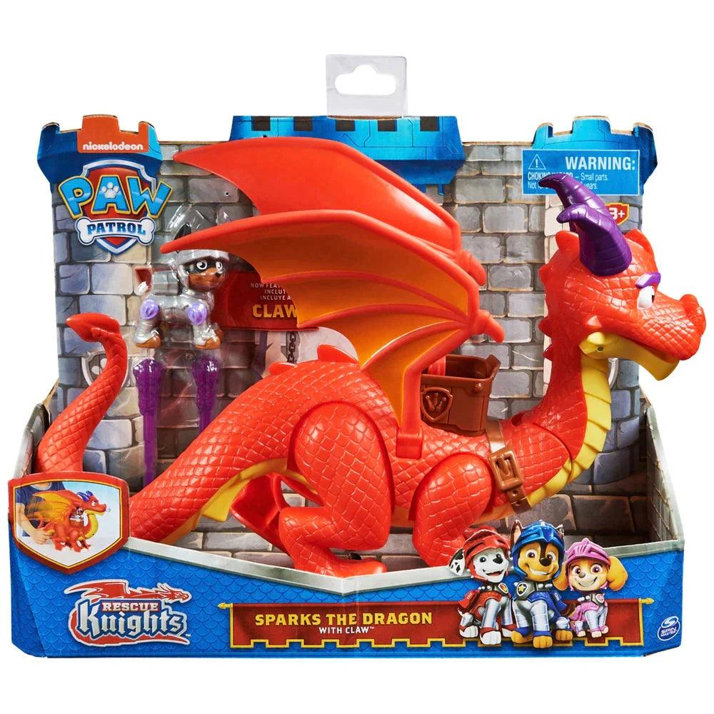 PAW Patrol Rescue Knights Sparks the Dragon with Super Wings and Pup Claw - TOYBOX Toy Shop
