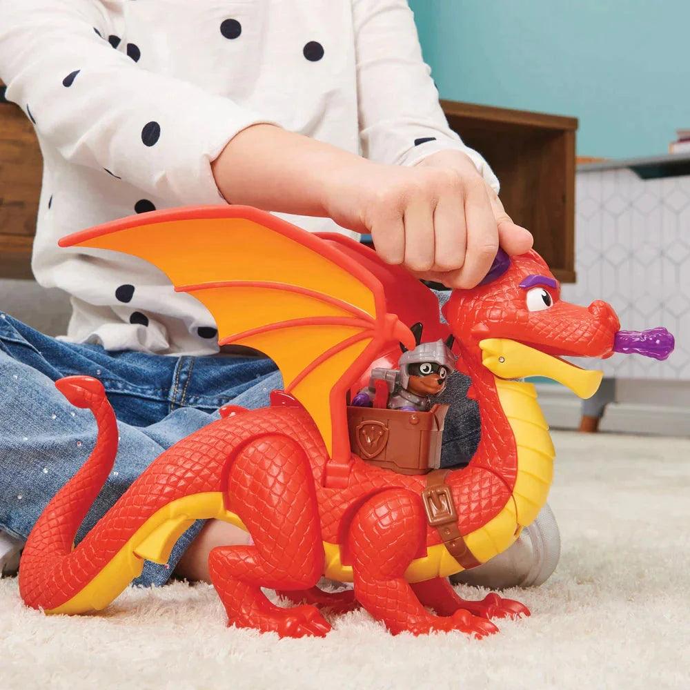 PAW Patrol Rescue Knights Sparks the Dragon with Super Wings and Pup Claw - TOYBOX