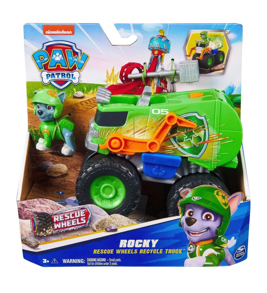 PAW Patrol Rescue Wheels Rocky Recycle Truck Vehicle