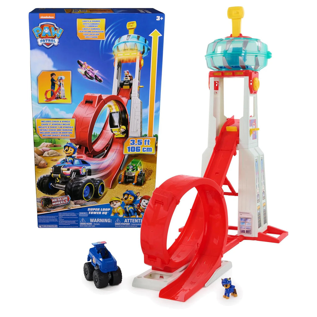 PAW Patrol Rescue Wheels Super Loop Tower HQ Playset - TOYBOX Toy Shop