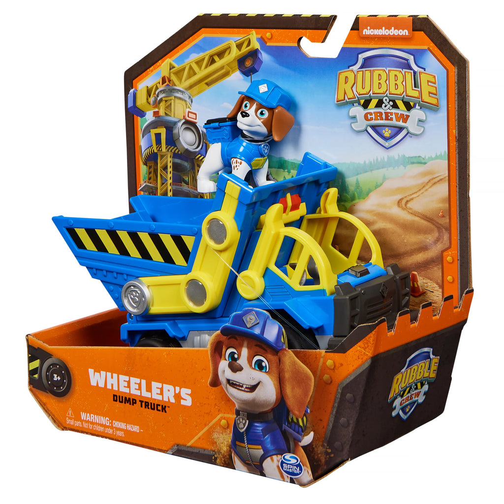 PAW Patrol Rubble & Crew Rubble & Crew Wheeler’s Dump Truck Vehicle - TOYBOX Toy Shop