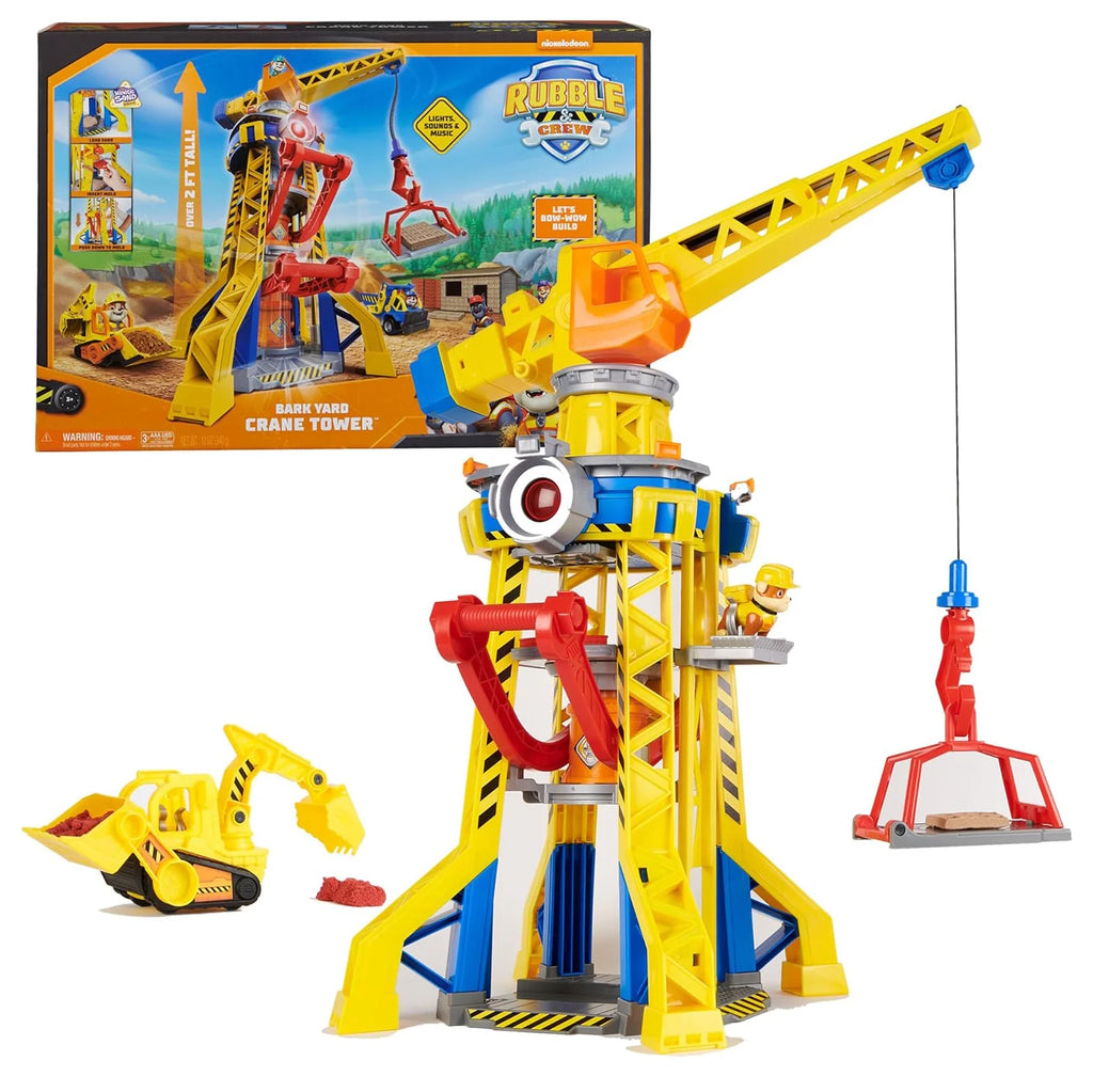 PAW PATROL Rubble and Crew Barn Yard Crane Tower Playset - TOYBOX Toy Shop