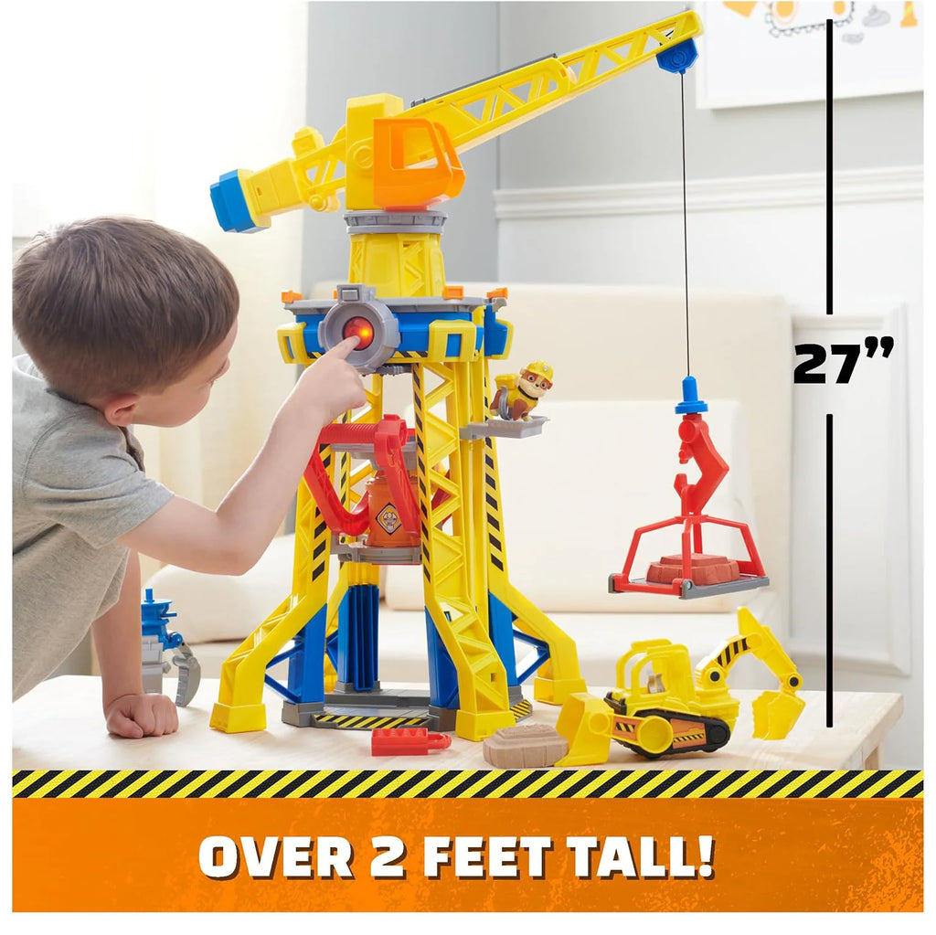 PAW PATROL Rubble and Crew Barn Yard Crane Tower Playset - TOYBOX Toy Shop