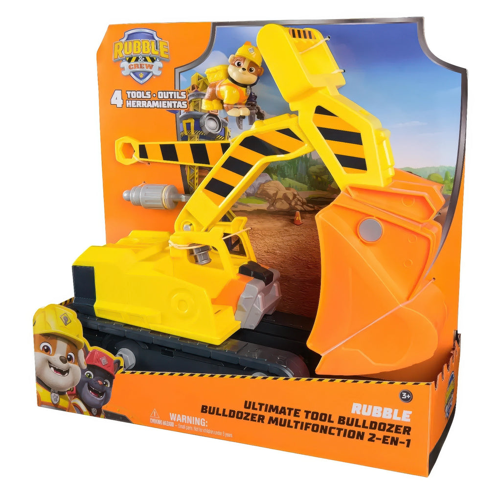 PAW Patrol Rubble and Crew Rubble Ultimate Tool Bulldozer