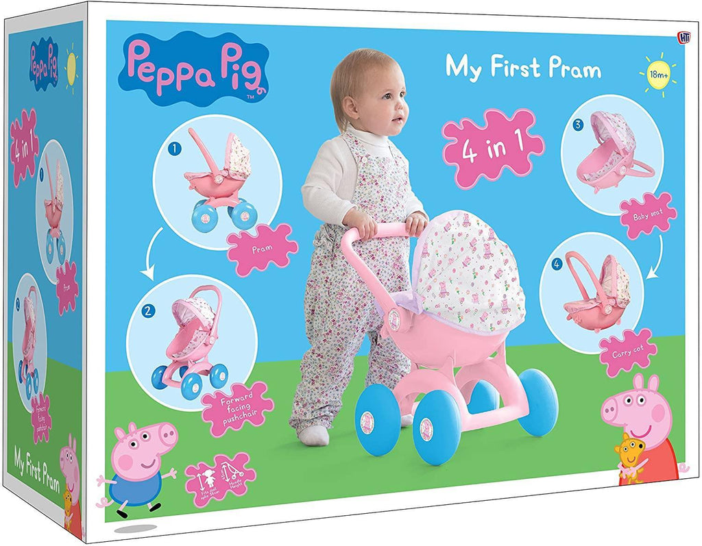 Peppa Pig 4-In-1 My First Pram Set - TOYBOX Toy Shop
