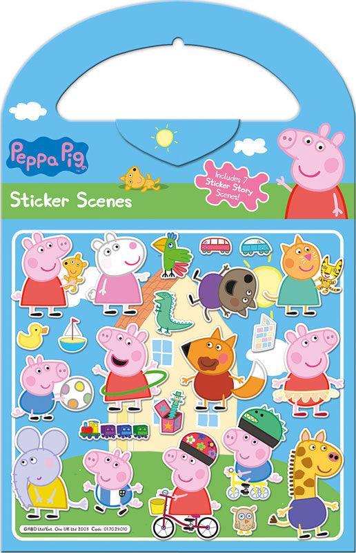 Peppa Pig Activity Set Sticker Scene Stickers - TOYBOX Toy Shop