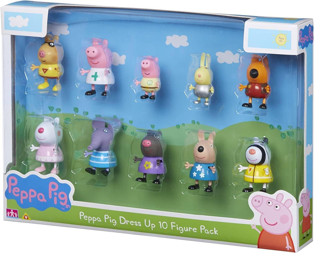 Peppa Pig Dress-Up 10 Figure Pack - TOYBOX Toy Shop