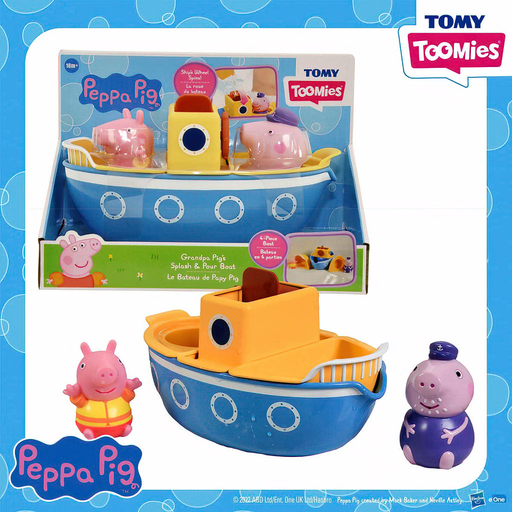 Peppa Pig Grandpa Pig's Splash & Pour Boat - TOYBOX Toy Shop