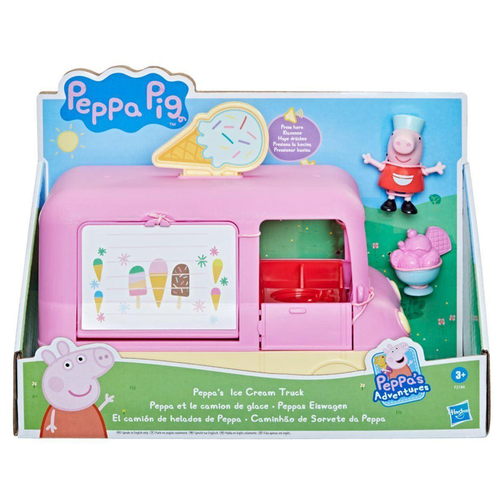 Play-Doh Peppa Pig et le camion de glaces, avec Peppa, George et 5 pot