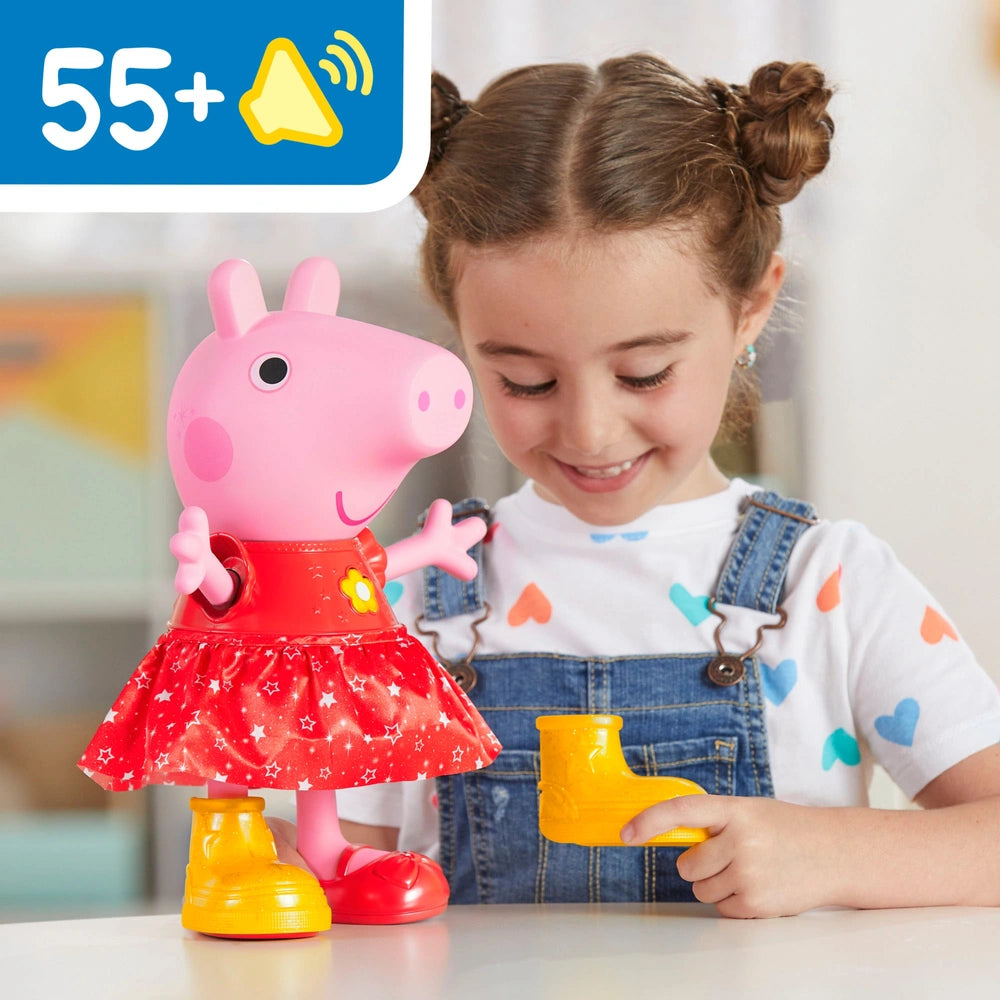 Peppa Pig - Peppa's Muddy Puddles Interactive Party Doll - TOYBOX Toy Shop