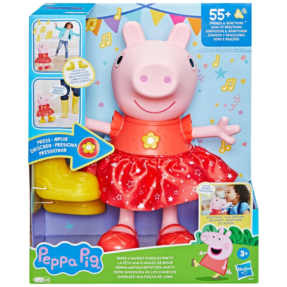 Peppa Pig - Peppa's Muddy Puddles Interactive Party Doll - TOYBOX Toy Shop