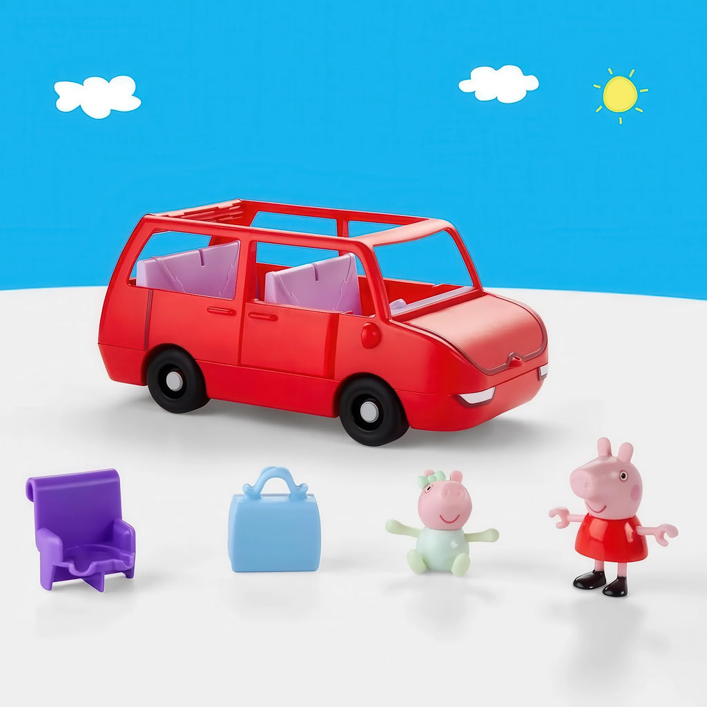 Peppa Pig Peppas Large Family Car Playset - Red
