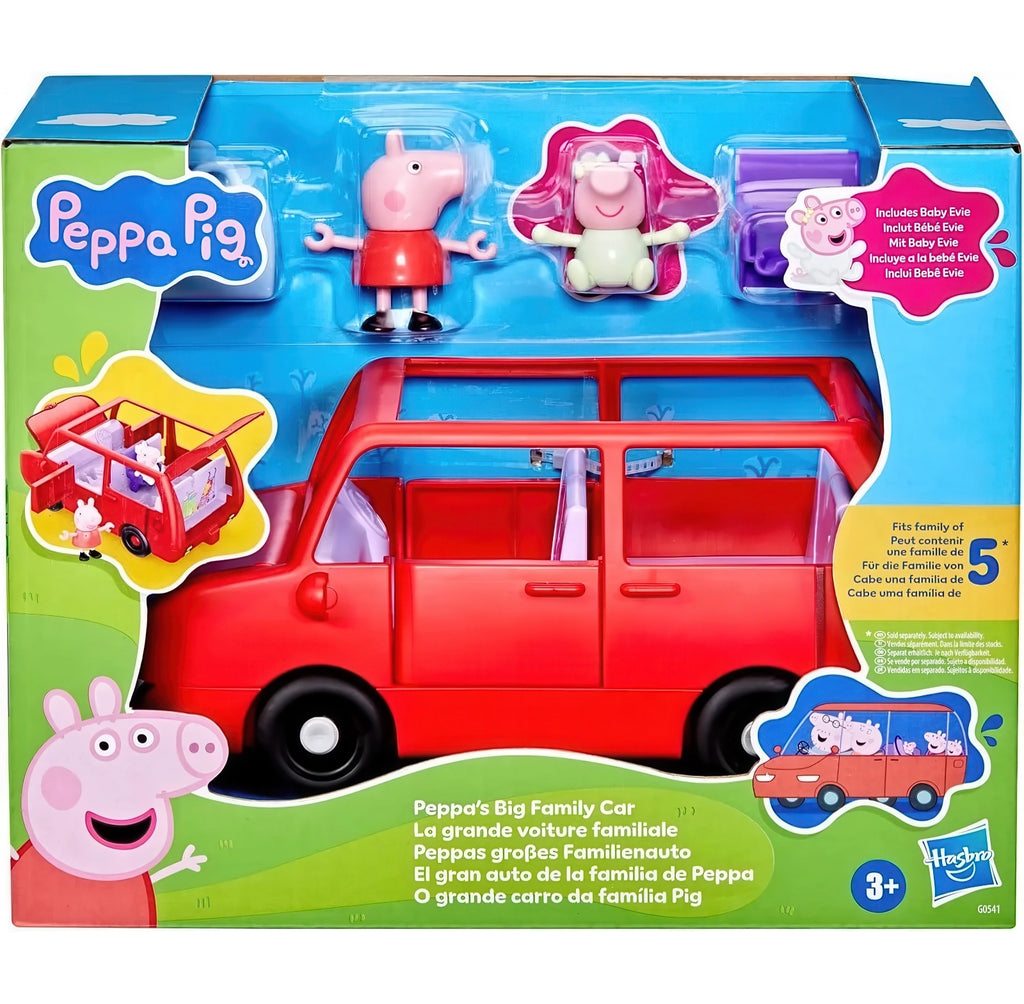 Peppa Pig Peppas Large Family Car Playset - Red