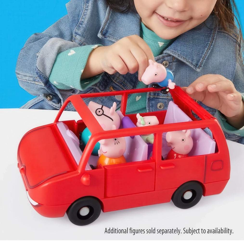 Peppa Pig Peppas Large Family Car Playset - Red