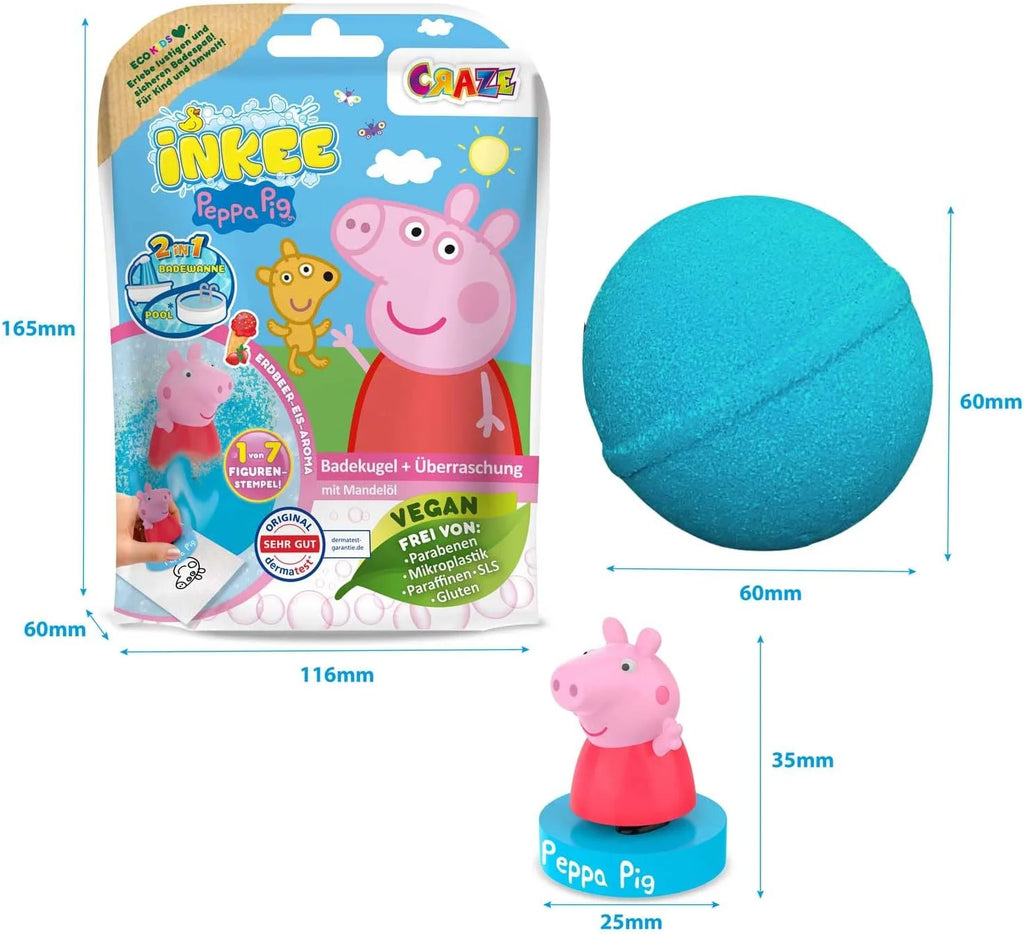 Peppa Pig Strawberry Scented Bath Bombs - TOYBOX Toy Shop