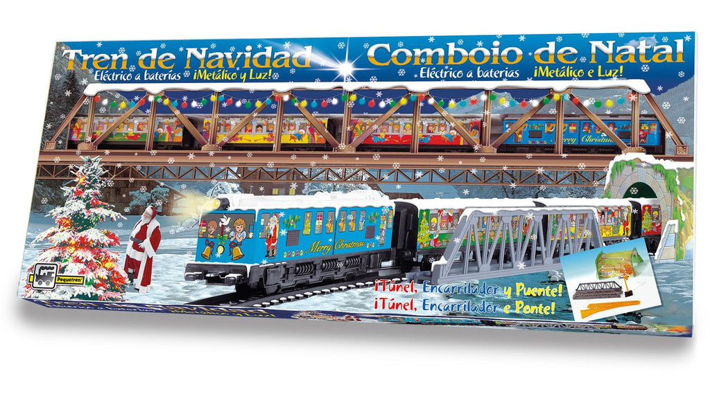 PEQUETREN 500 Christmas Metallic Train Set - TOYBOX
