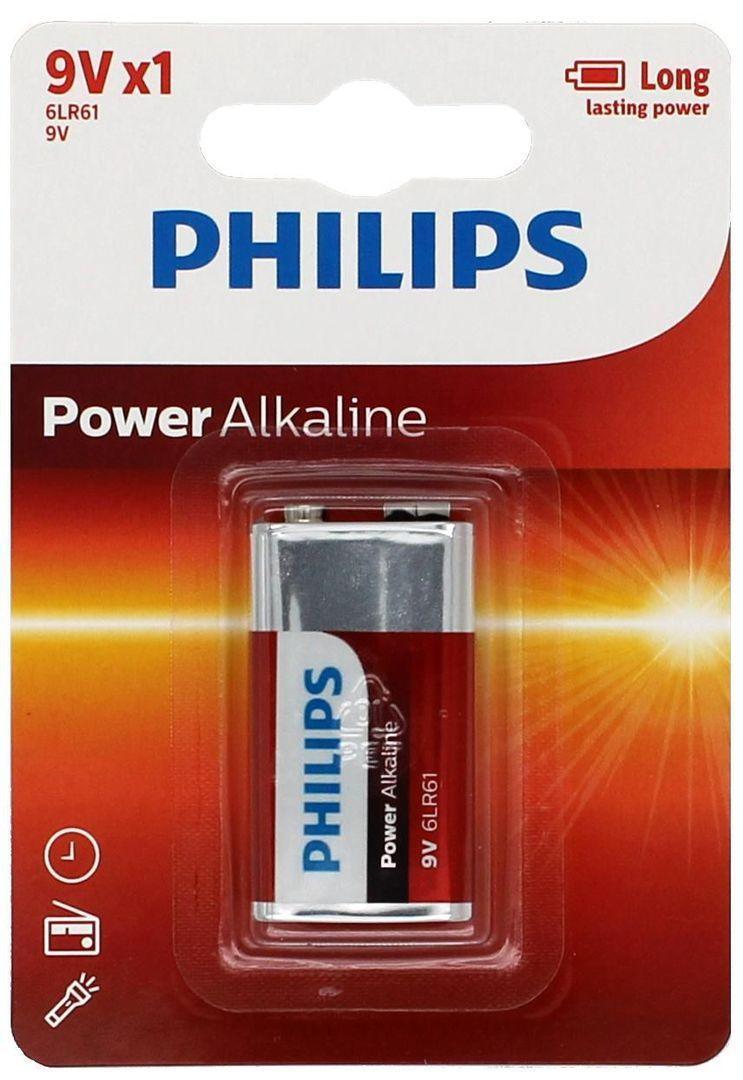Pile philips 9 volts carrée alcaline 1pc