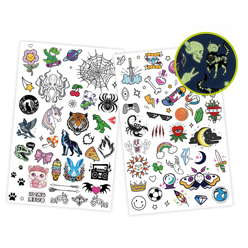 Be Teens Glow-in-the-dark Temporary Tattoos - Set of 75