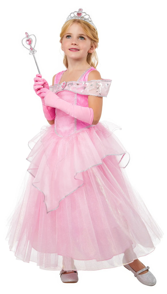 Pinky Princess Dress with Gloves and Tiara - TOYBOX Toy Shop