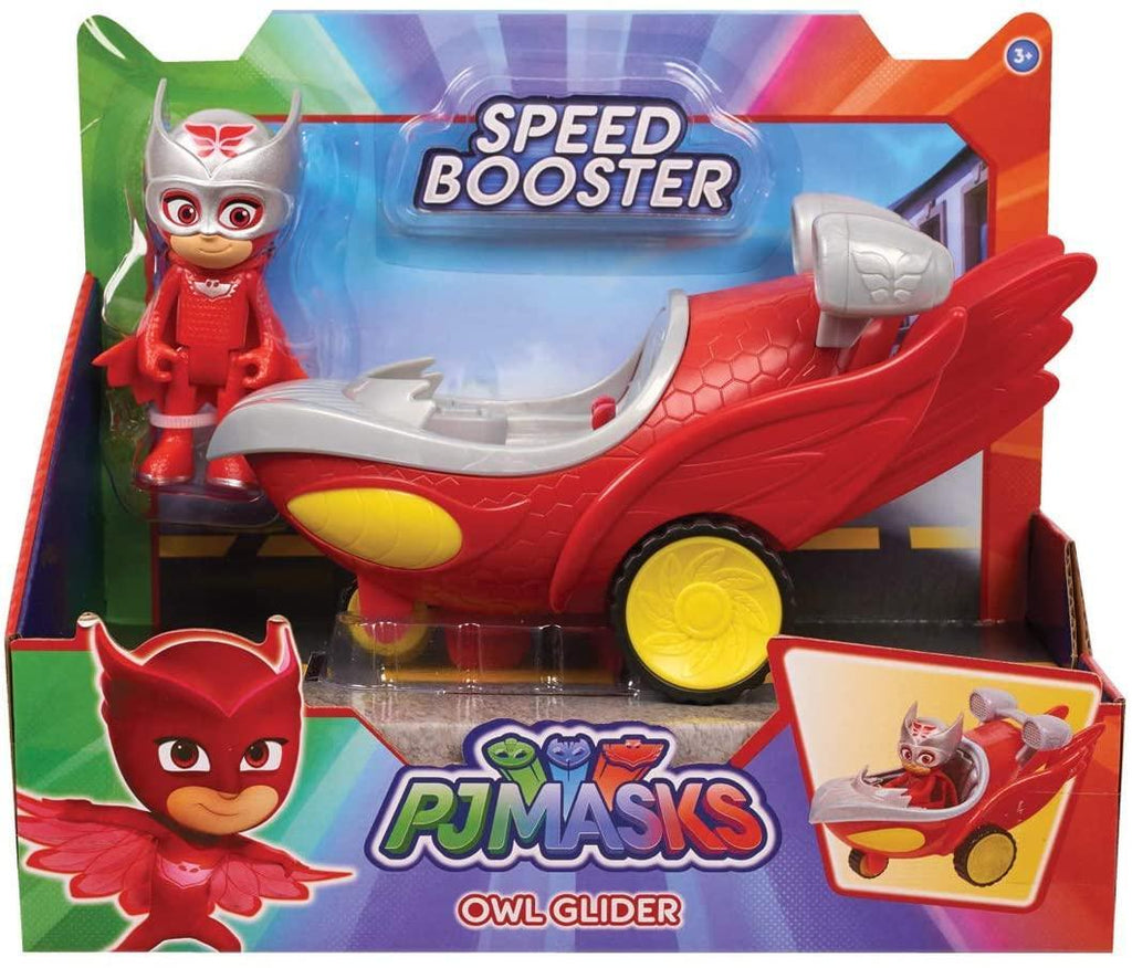 PJ Masks Speed Booster Vehicle & Figure - Owl Glider - TOYBOX Toy Shop