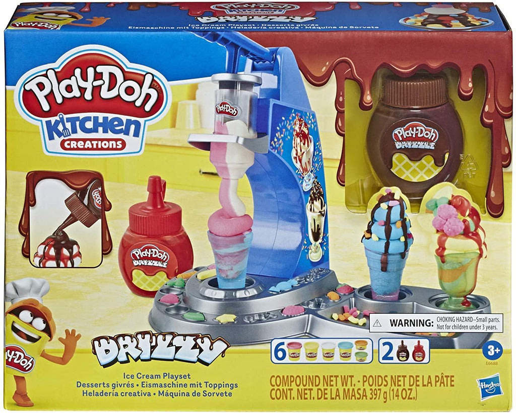 Play-Doh Kitchen Creations Drizzy Ice Cream Playset - TOYBOX