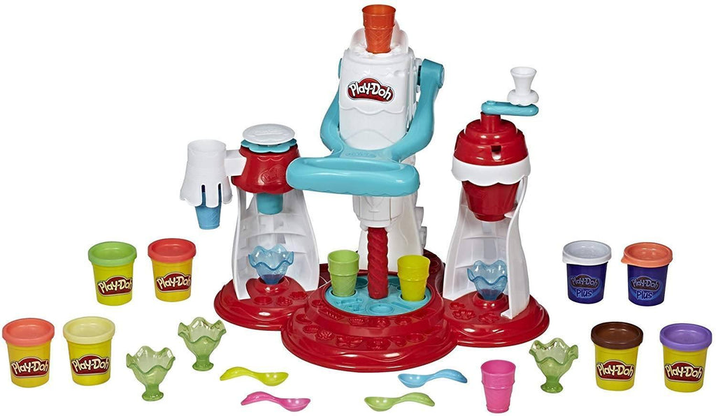 Play-Doh Kitchen Creations Ultimate Swirl Ice Cream Maker Play Food Set with 8 Non-Toxic Colours - TOYBOX Toy Shop