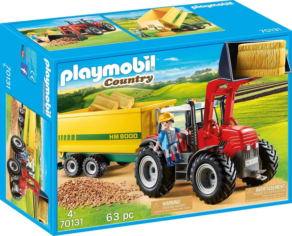 Playmobil 70131 Tractor with Feed Trailer Playset - TOYBOX Toy Shop