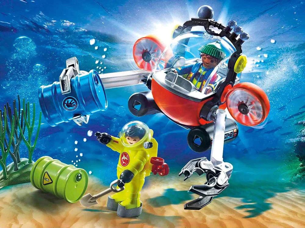PLAYMOBIL 70142 Environmental Expedition with Dive Boat - TOYBOX Toy Shop