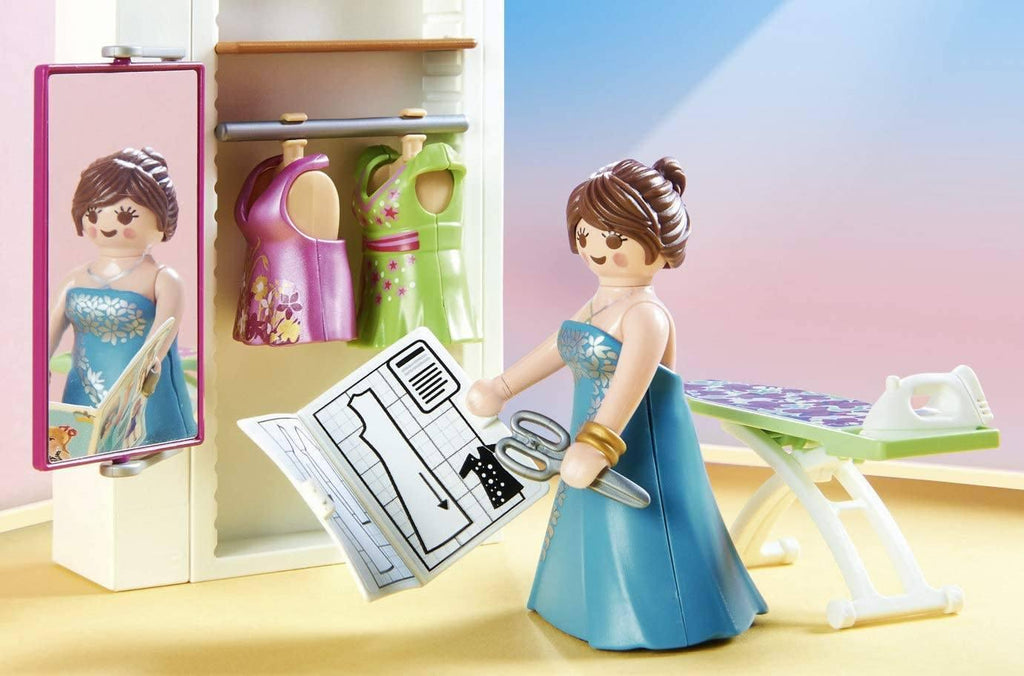 PLAYMOBIL 70208 Bedroom with Sewing Corner Furniture Pack - TOYBOX Toy Shop