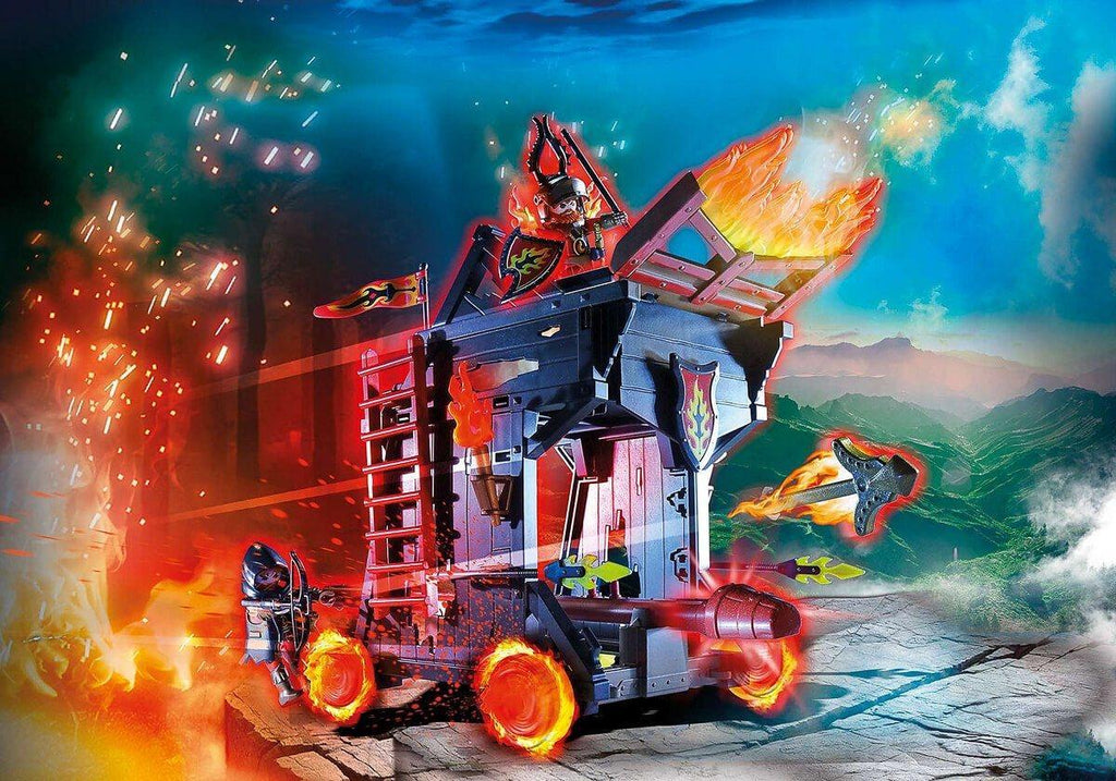 Playmobil 70393 Novelmore Knights  Burnham Raiders Fire Ram - TOYBOX Toy Shop