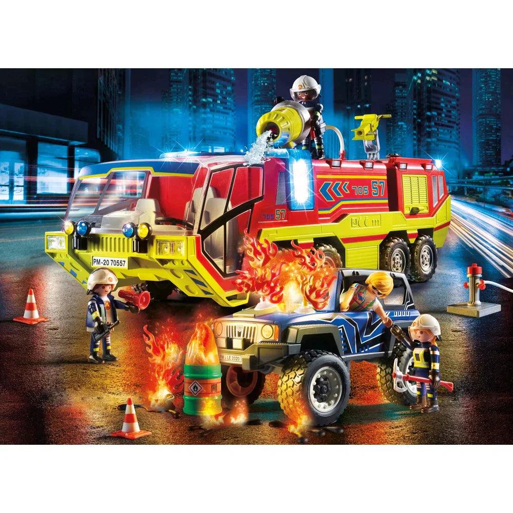 PLAYMOBIL 70557 City Action Fire Engine with Truck - TOYBOX Toy Shop